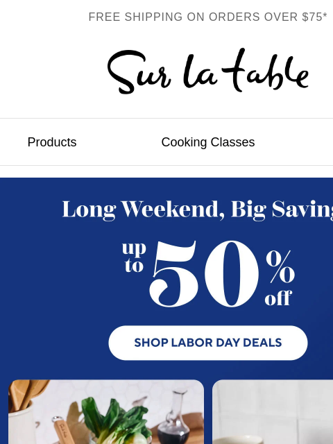 surlatable newsletter: Labor Day Deals Under $100.