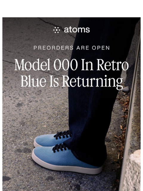 atoms newsletter: Retro Blue Is Back