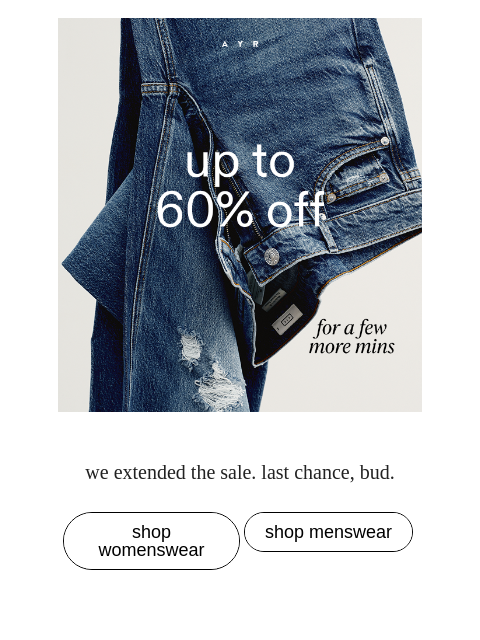 ayr newsletter: you got lucky