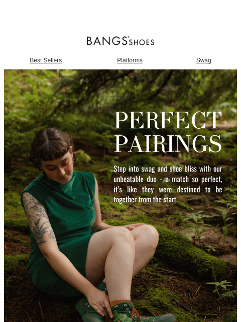 bangsshoes newsletter: Perfect Pairings 🧦👟🌿