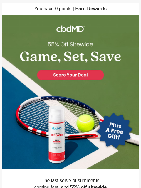 cbdmd newsletter: Your Grand Slam Deal is Here