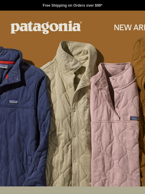 patagonia newsletter: New quilted layers