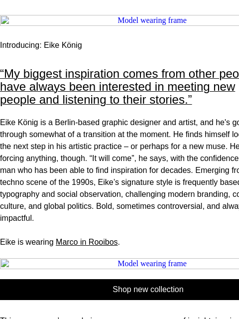 aceandtate newsletter: Introducing Eike König