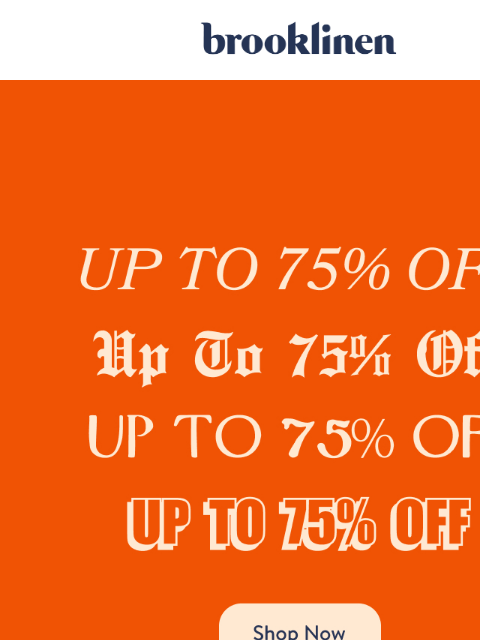 brooklinen newsletter: Labor Day SALE on SALE