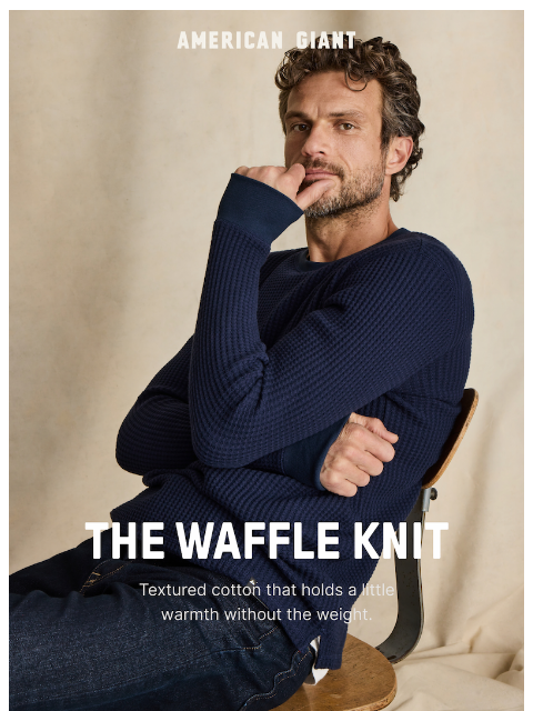american-giant newsletter: Textured Cotton For The Cool Months