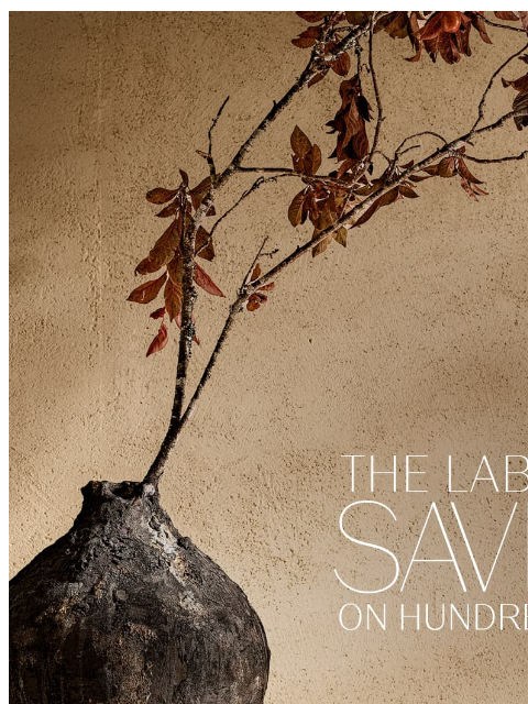 rh newsletter: The Labor Day Sale. Discover Up to 70% Off Living,...