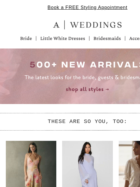 anthropologie newsletter: 500+ NEW arrivals = something for everyone