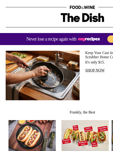 foodandwine newsletter: Keep Your Cast Iron Clean With The 'Best' Scrubber...