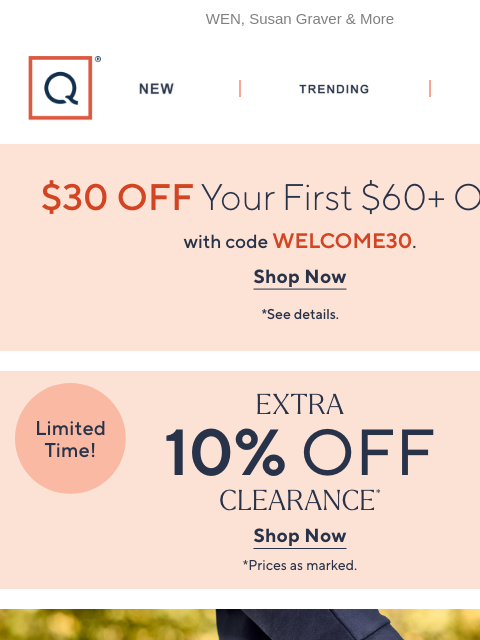 qvcemail newsletter: Sale Thru Weekend Savings
