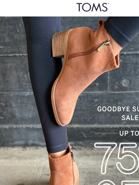 toms newsletter: 40% Off the Delilah Boot 🏃‍♀