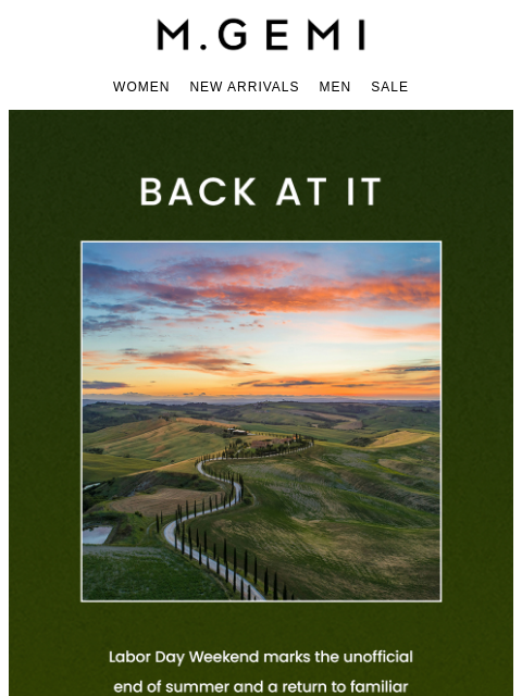mgemi newsletter: Back-To-Routine Essentials