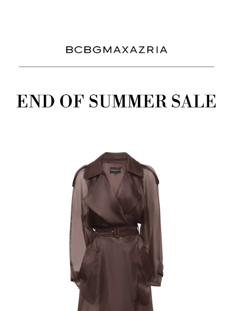 bcbg newsletter: End of Summer Sale Continues