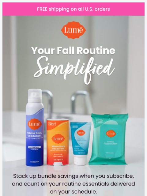 lumedeodorant newsletter: Subscribers save even MORE!