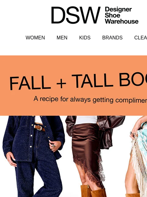 dsw newsletter: Two words: NEW boots