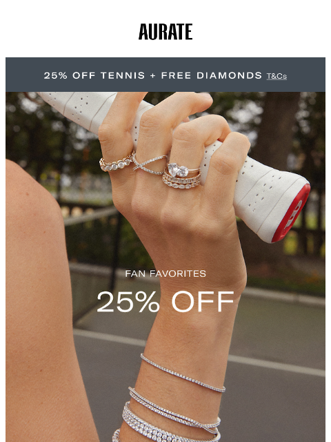 auratenewyork newsletter: 25% OFF HALL OF FAME