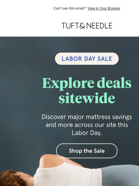 tuftandneedle newsletter: Sleep well & save BIG