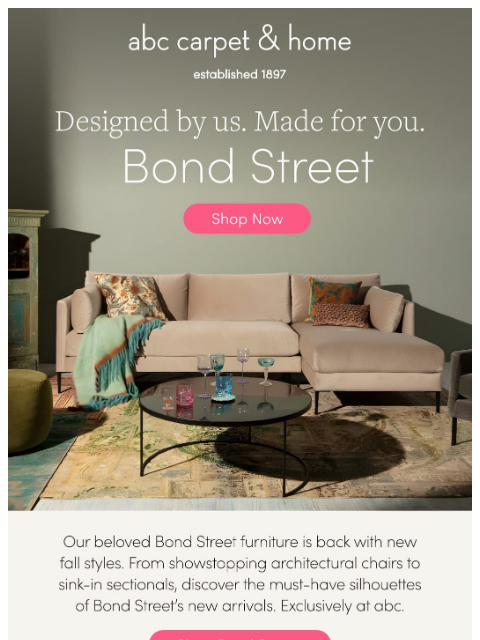 abchome newsletter: Fall Furniture is Here!