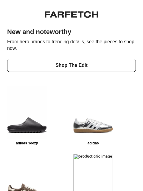 farfetch newsletter: The collections of the moment