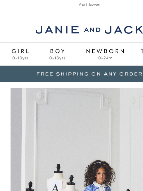 janieandjack newsletter: Pleats, prints, perfection—discover new dresses