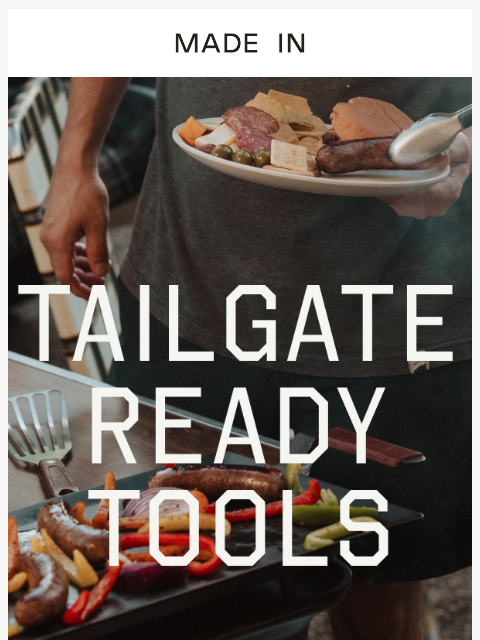 madeincookware newsletter: Upgrade Your Tailgate Set-Up