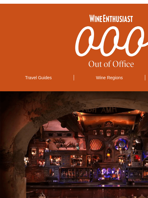 wineenthusiast newsletter: Disney's New Bar Is Already Iconic 🦜🏴‍☠️