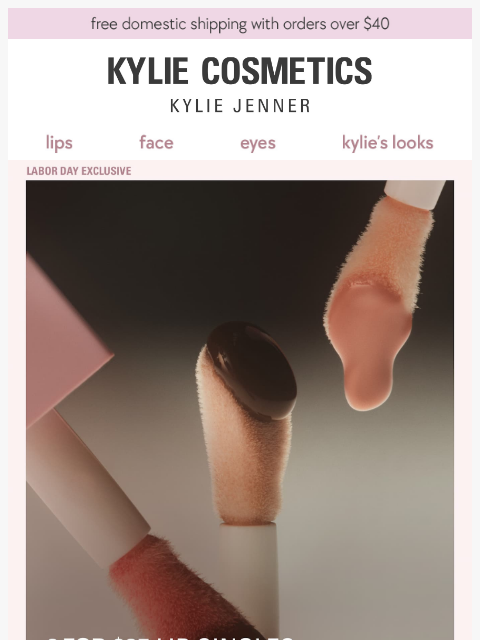 kyliecosmetics newsletter: lip butters, glosses & more on sale ✨