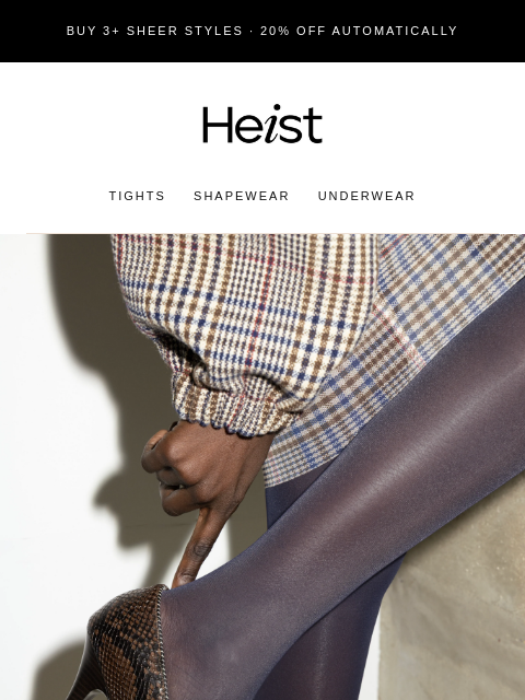 heist-studios newsletter: Autumn staples at 20% off