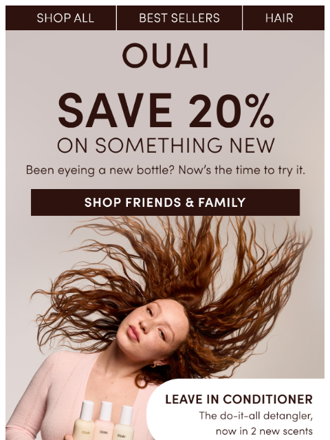 theouai newsletter: 20% off a little something new