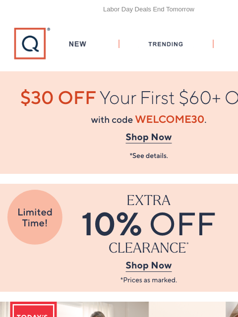 qvcemail newsletter: *Poof* Shark Makes Messes Vanish + Get $30 Off