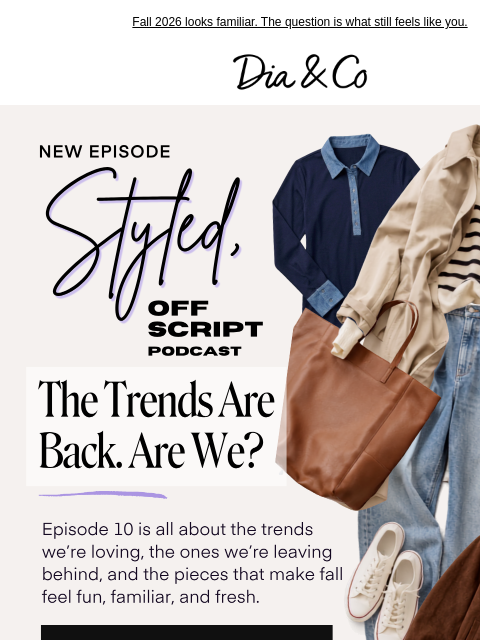 dia newsletter: The trends are back. Are we?