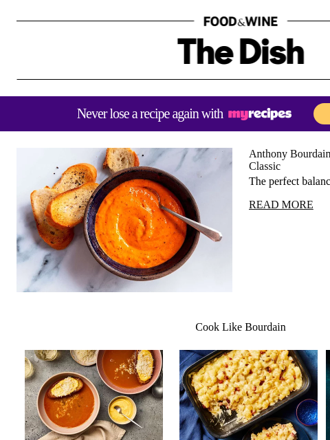 foodandwine newsletter: Anthony Bourdain's 'Magical' Sauce Is a French Cla...