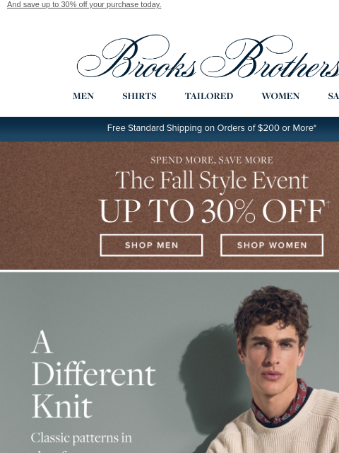brooksbrothers newsletter: New arrivals: sweaters that make heritage statemen...