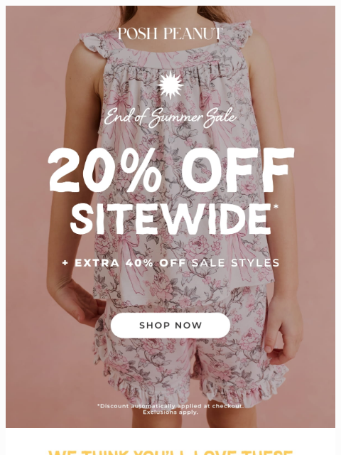 poshpeanut newsletter: ✨ 20% Off Select Best Sellers!