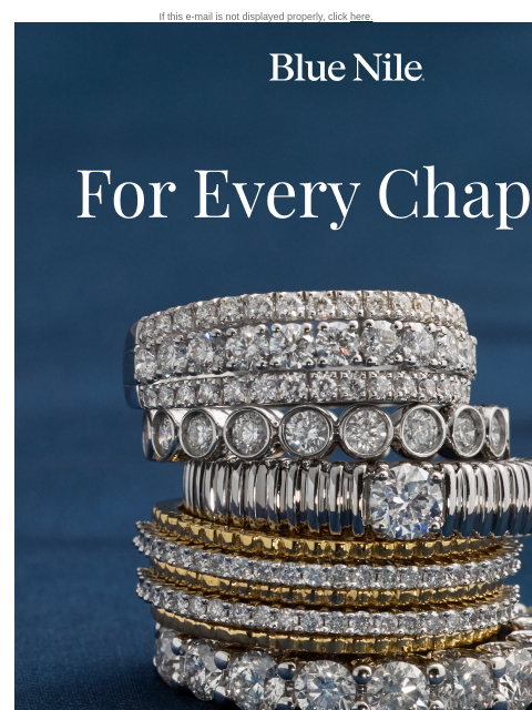 bluenile newsletter: Up to 40% Off* Select Rings to Stack and Shine