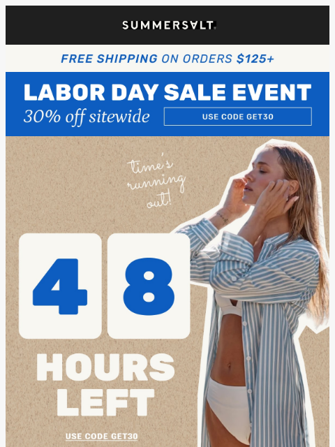 summersalt newsletter: < 48 hours to go ⏰
