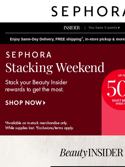 sephora newsletter: This autumn, we're falling head over heels for *yo...