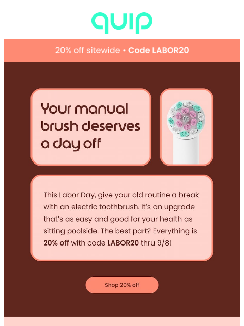 getquip newsletter: Soak up the last of summer — with 20% off
