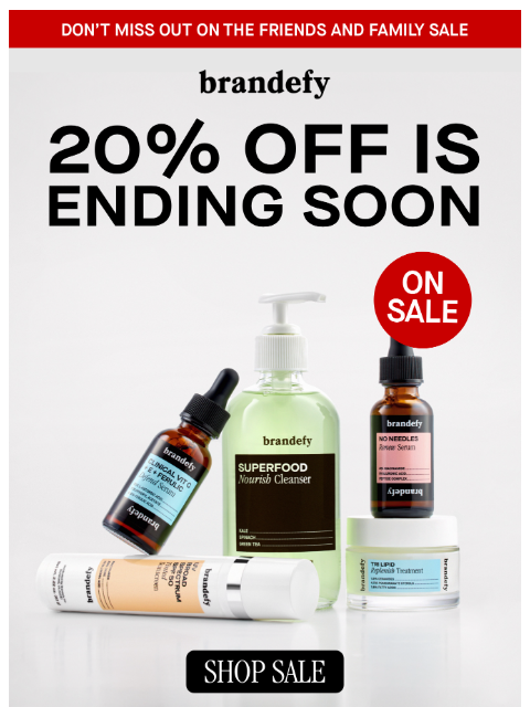 brandefyskin newsletter: 🚨 BIGGEST SALE OF THE SUMMER