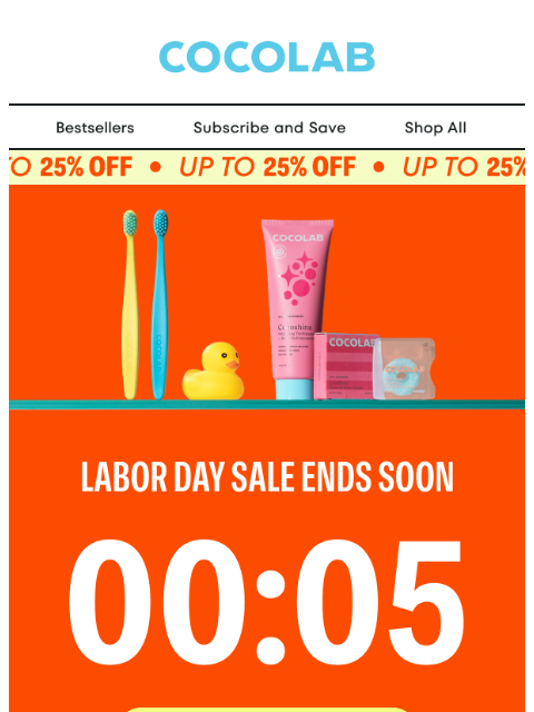 cocolab newsletter: 48 Hours Left: Up to 25% Off