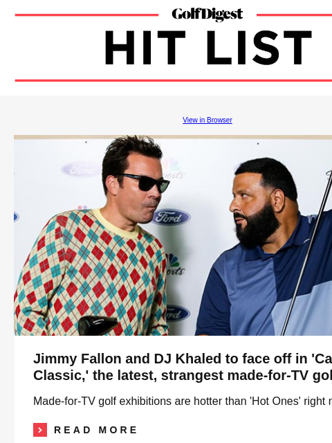 How Scottie Scheffler became average to become elite GolfDigest View in Browser Jimmy Fallon, DJ Khaled Jimmy Fallon and DJ Khaled to face off in 'Cardigan Classic,' the latest, strangest made-