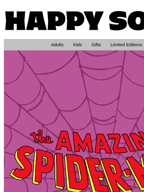 happysocks newsletter: MARVEL's Spider-Man™ Inspires Us!