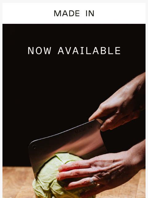 madeincookware newsletter: The Olive Wood Cleaver Is Here 🔪