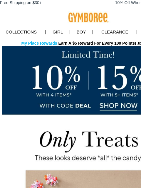 gymboree newsletter: Treat Yourself with our Halloween Styles (15% OFF ...