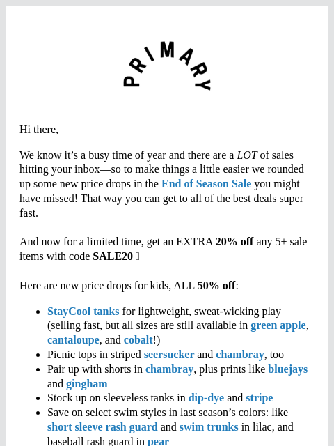 primary newsletter: Price drop! 🚨 NEW 50% Off Steals