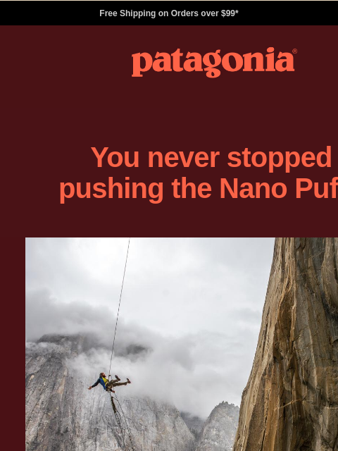 patagonia newsletter: The Nano Puff redesigned