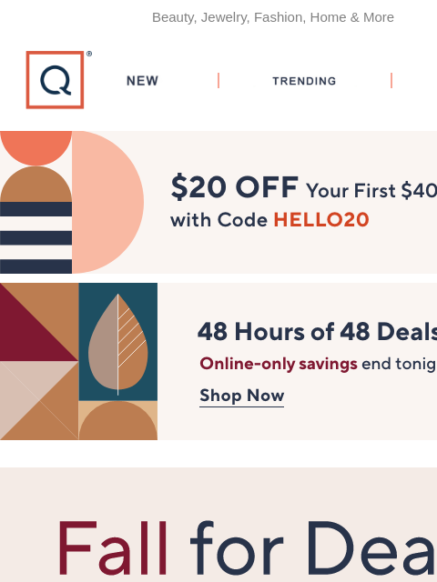 qvcemail newsletter: Fall for Limited-Time Deals