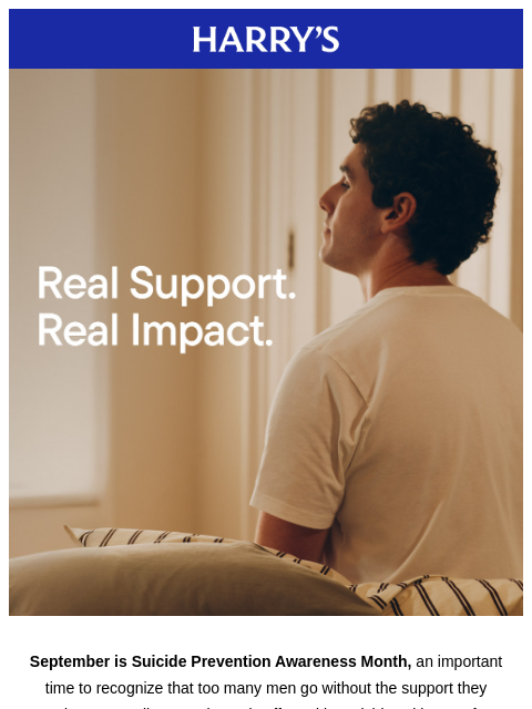 harrys newsletter: This September, our mental health mission continue...