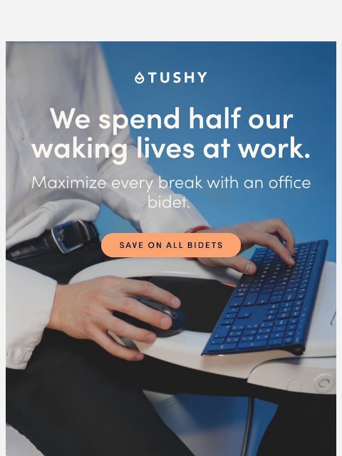 hellotushy newsletter: Your 9-5 deserves a better bathroom 👀