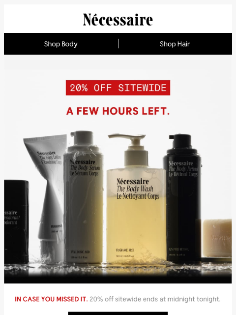 necessaire newsletter: Final Hours