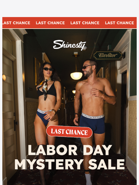 shinesty newsletter: LABOR DAY SALE final hours
